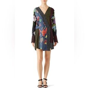 Diane von Furstenberg Floral Dot Printed Dress
